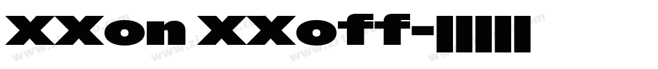 XXon XXoff字体转换